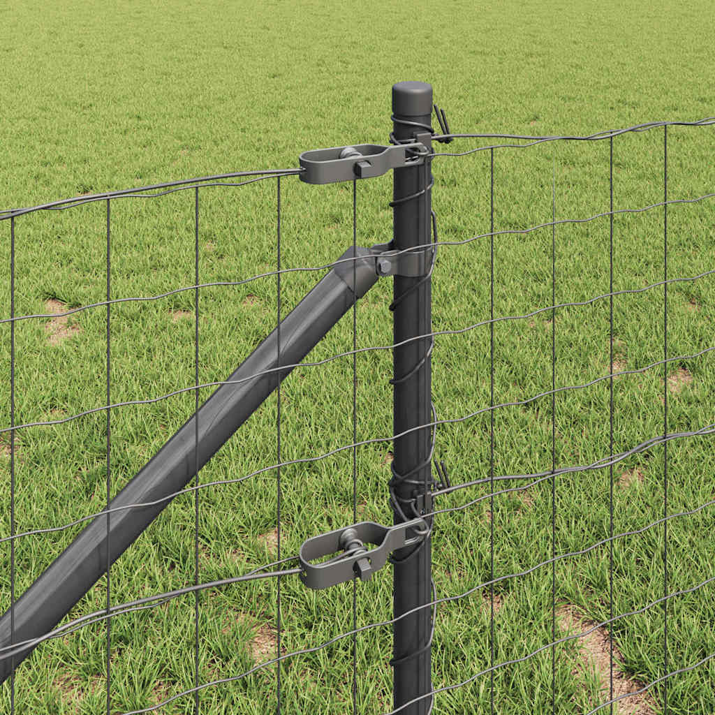 Hek met Paal Grijs 0,8 x 25 m Staal is nu te koop bij PeponiXL, paradijselijk wonen!