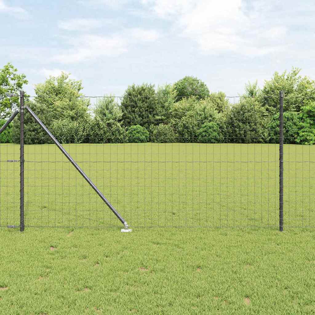 Hek met Paal Grijs 1 x 25 m Staal is nu te koop bij PeponiXL, paradijselijk wonen!
