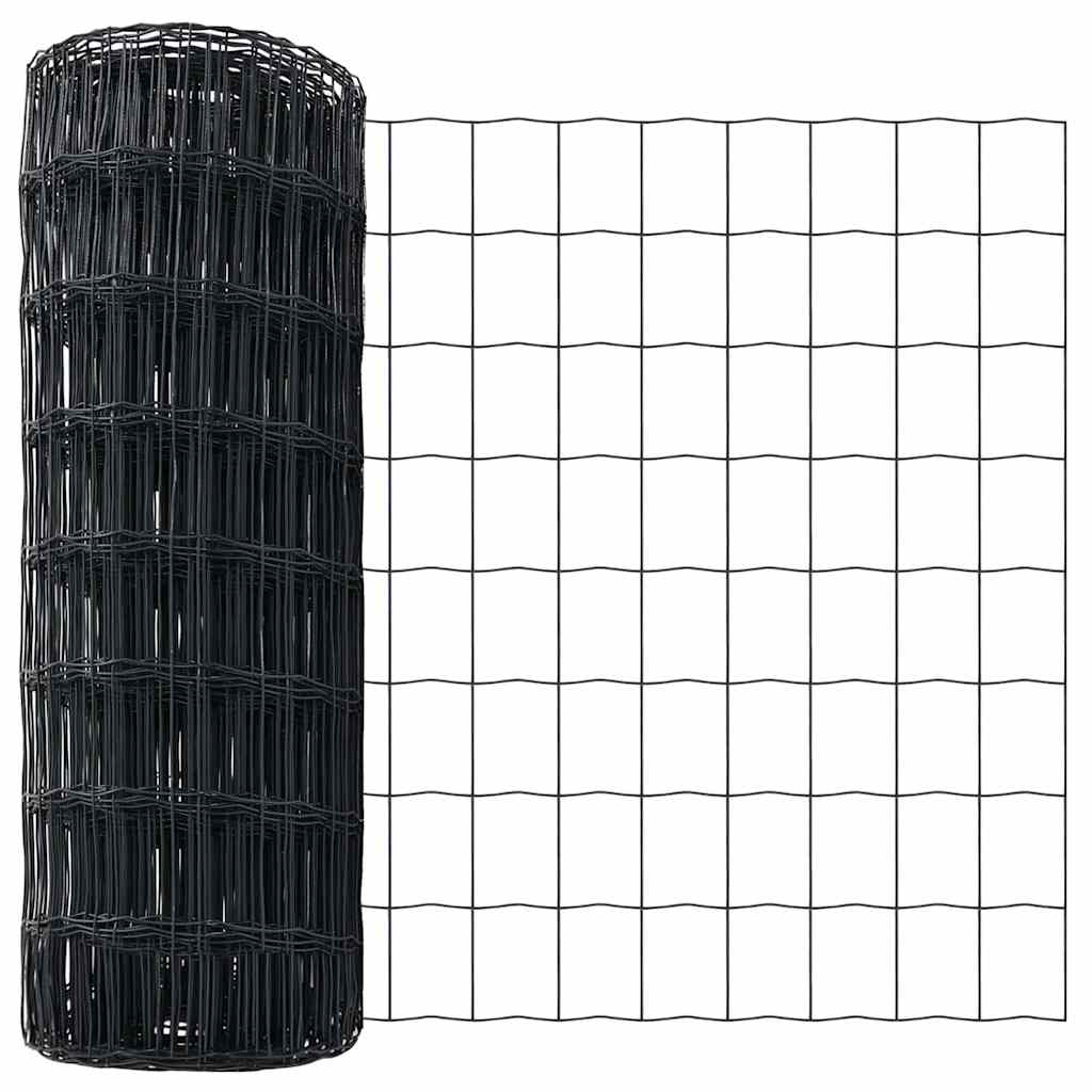 Hek met Paal Grijs 1 x 25 m Staal is nu te koop bij PeponiXL, paradijselijk wonen!