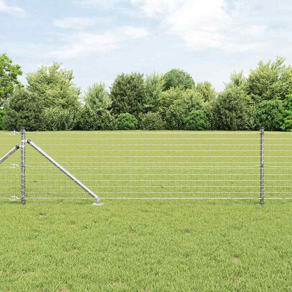 Hek met Paal Zilver 0,4 x 10 m Staal is nu te koop bij PeponiXL, paradijselijk wonen!
