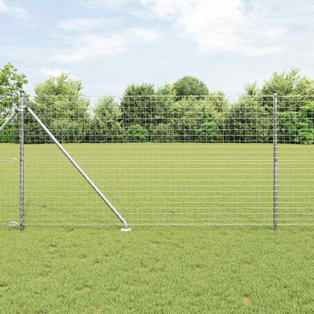 Hek met Paal Zilver 1,4 x 10 m Staal is nu te koop bij PeponiXL, paradijselijk wonen!