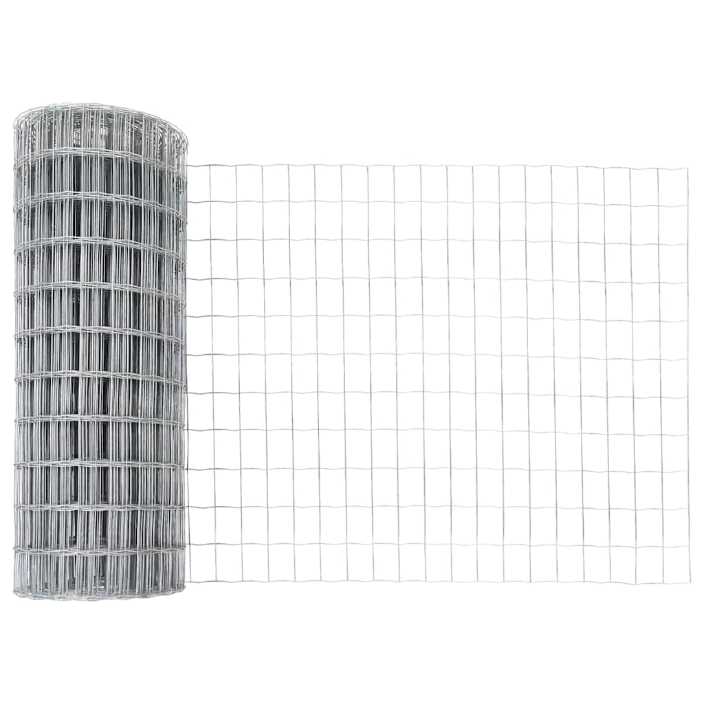 Hek met Paal Zilver 1 x 10 m Staal is nu te koop bij PeponiXL, paradijselijk wonen!