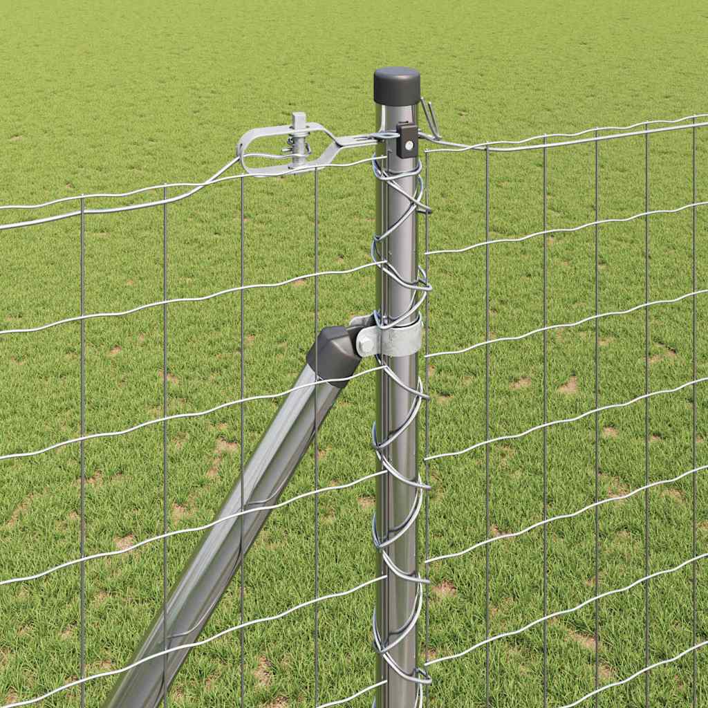 Hek met Paal Zilver 1,5 x 10 m Staal is nu te koop bij PeponiXL, paradijselijk wonen!