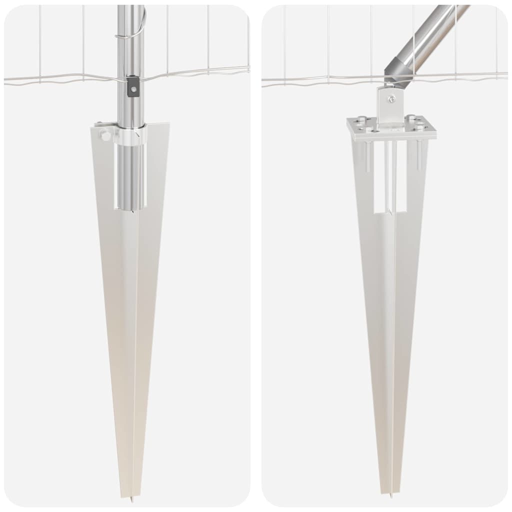 Hek met Paal Zilver 0,6 x 10 m Staal is nu te koop bij PeponiXL, paradijselijk wonen!