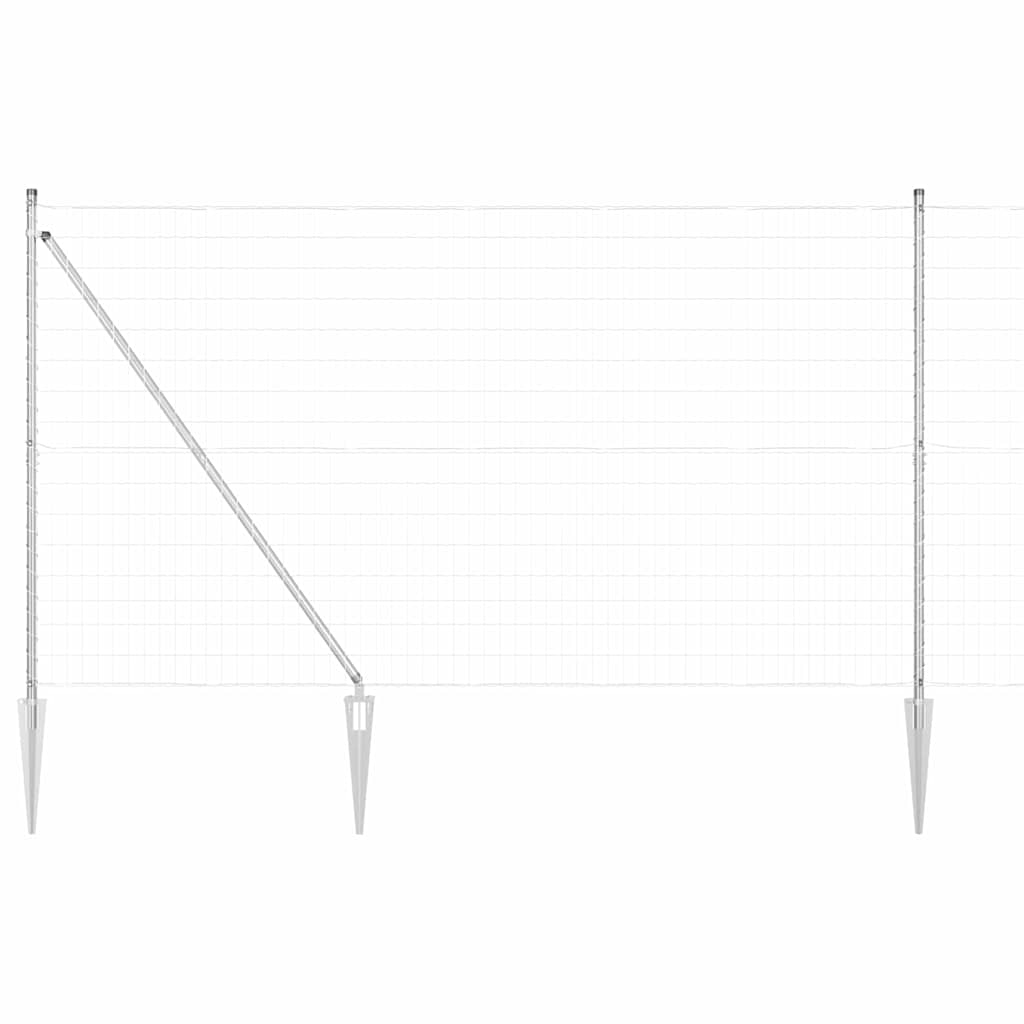 Hek met Paal Zilver 1,5 x 10 m Staal is nu te koop bij PeponiXL, paradijselijk wonen!