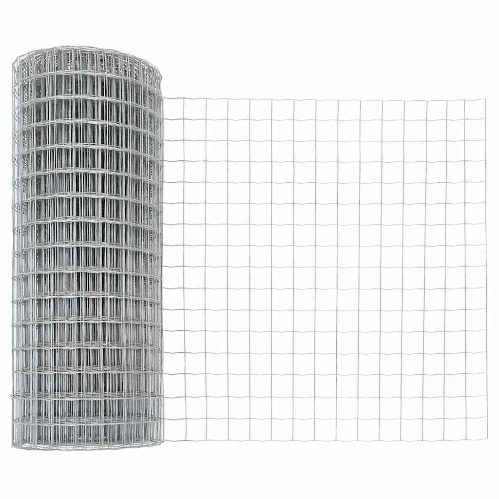 Hek met Paal Zilver 0,6 x 25 m Staal is nu te koop bij PeponiXL, paradijselijk wonen!