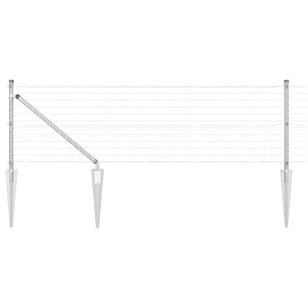 Hek met Paal Zilver 0,8 x 25 m Staal is nu te koop bij PeponiXL, paradijselijk wonen!