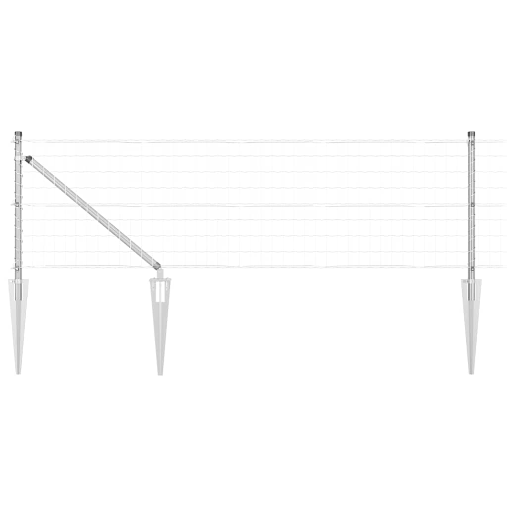 Hek met Paal Zilver 0,8 x 25 m Staal is nu te koop bij PeponiXL, paradijselijk wonen!