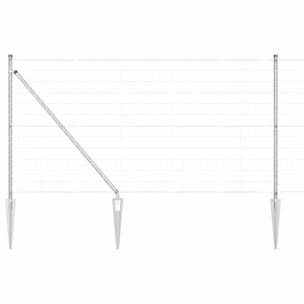 Hek met Paal Zilver 1,2 x 25 m Staal is nu te koop bij PeponiXL, paradijselijk wonen!
