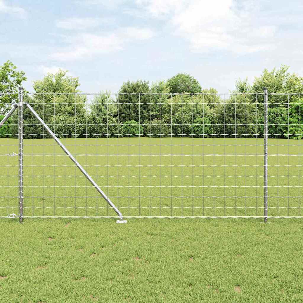 Hek met Paal Zilver 1 x 25 m Staal is nu te koop bij PeponiXL, paradijselijk wonen!