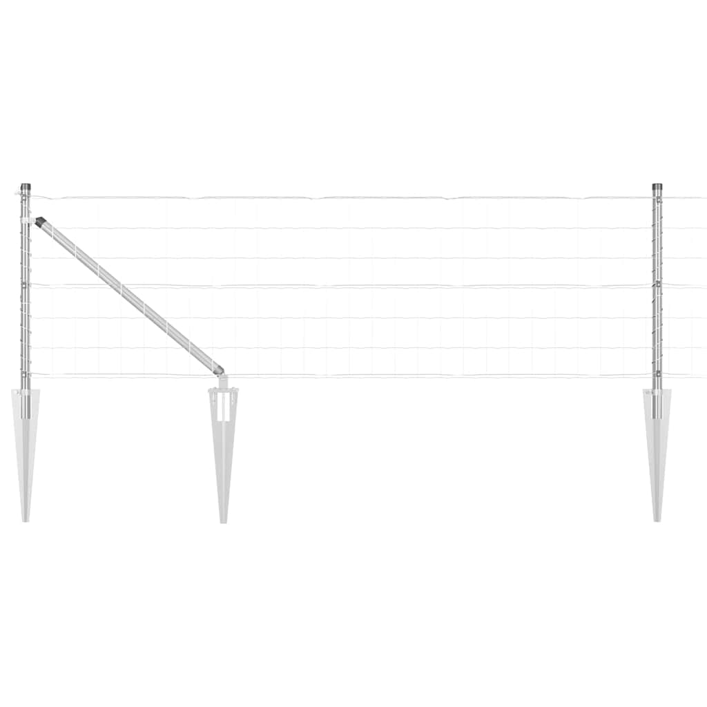 Hek met Paal Zilver 0,4 x 50 m Staal is nu te koop bij PeponiXL, paradijselijk wonen!