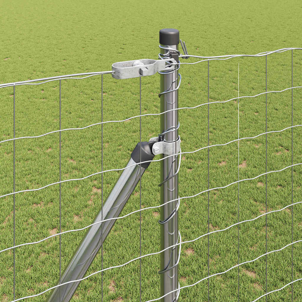Hek met Paal Zilver 1,5 x 10 m Staal is nu te koop bij PeponiXL, paradijselijk wonen!