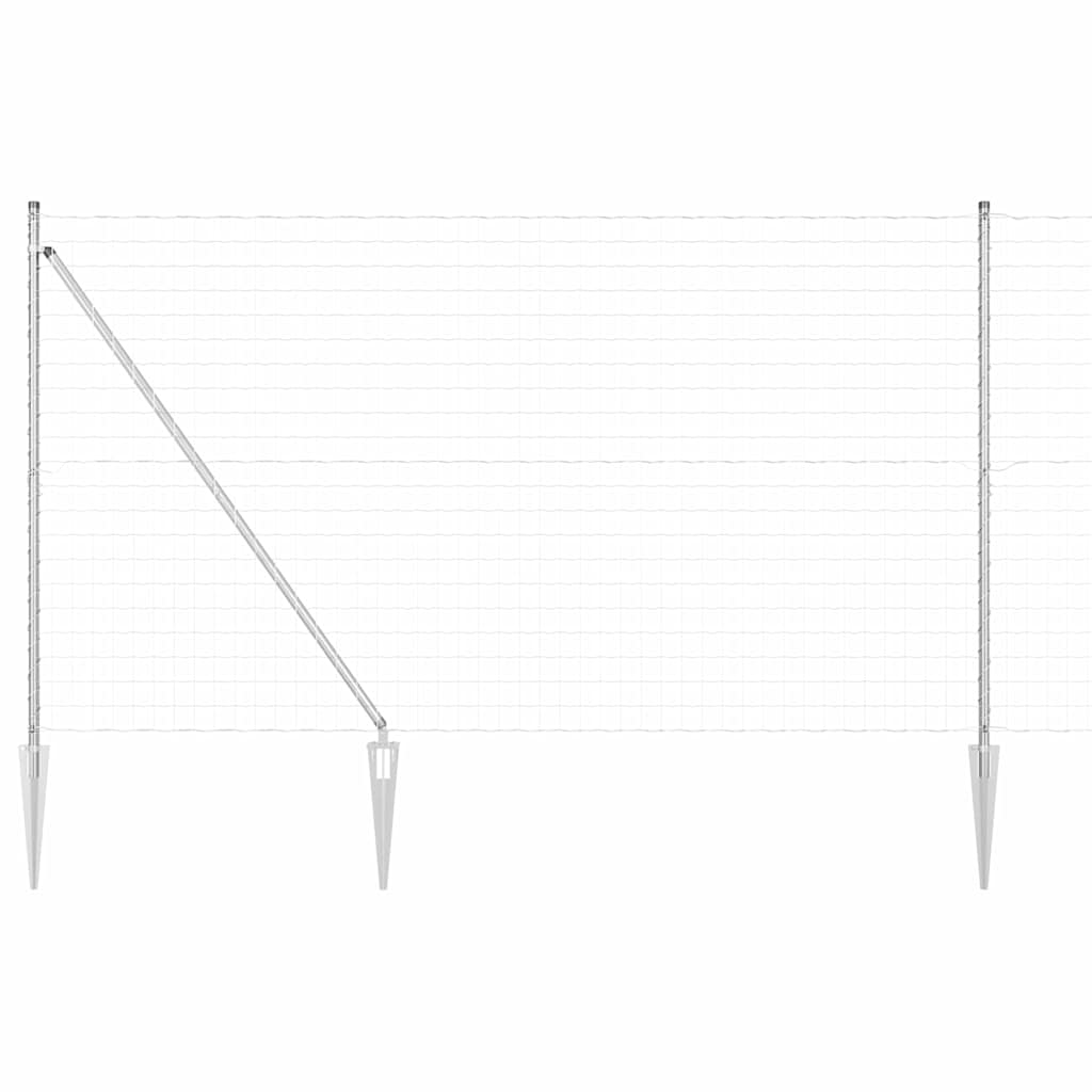 Hek met Paal Zilver 1,6 x 10 m Staal is nu te koop bij PeponiXL, paradijselijk wonen!