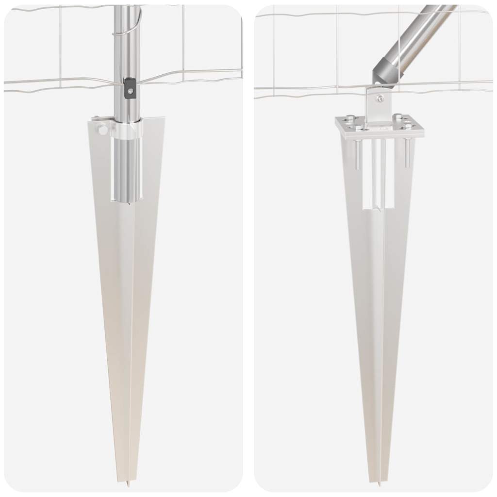 Hek met Paal Zilver 1 x 25 m Staal is nu te koop bij PeponiXL, paradijselijk wonen!