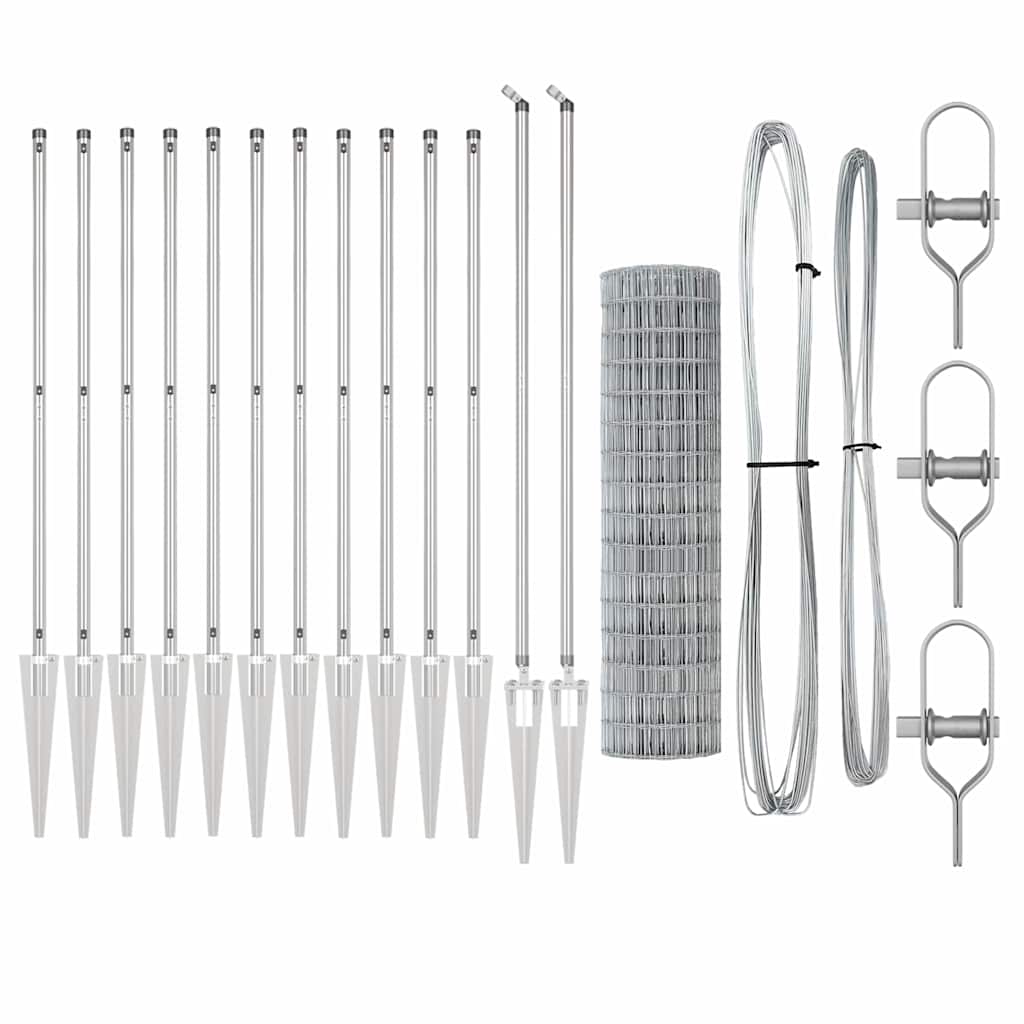 Hek met Paal Zilver 1,2 x 25 m Staal is nu te koop bij PeponiXL, paradijselijk wonen!