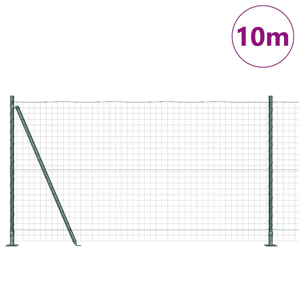 Hecke met palen Groen 1.2 x 10 m Staal is nu te koop bij PeponiXL, paradijselijk wonen!