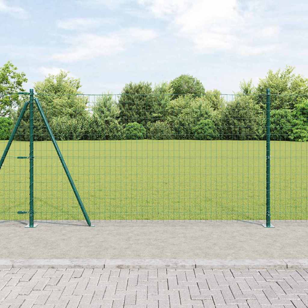 Hek met Paal Groen 1,2 x 10 m Staal en PVC is nu te koop bij PeponiXL, paradijselijk wonen!