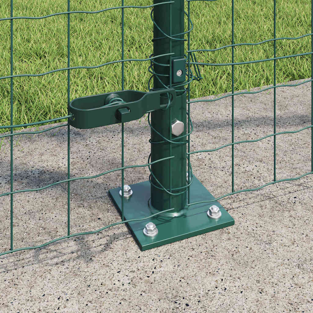 Hek met Paal Groen 1,5 x 10 m Staal en PVC is nu te koop bij PeponiXL, paradijselijk wonen!