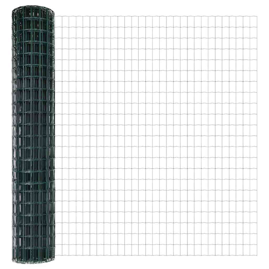 Hek met Paal Groen 1,5 x 10 m Staal en PVC is nu te koop bij PeponiXL, paradijselijk wonen!