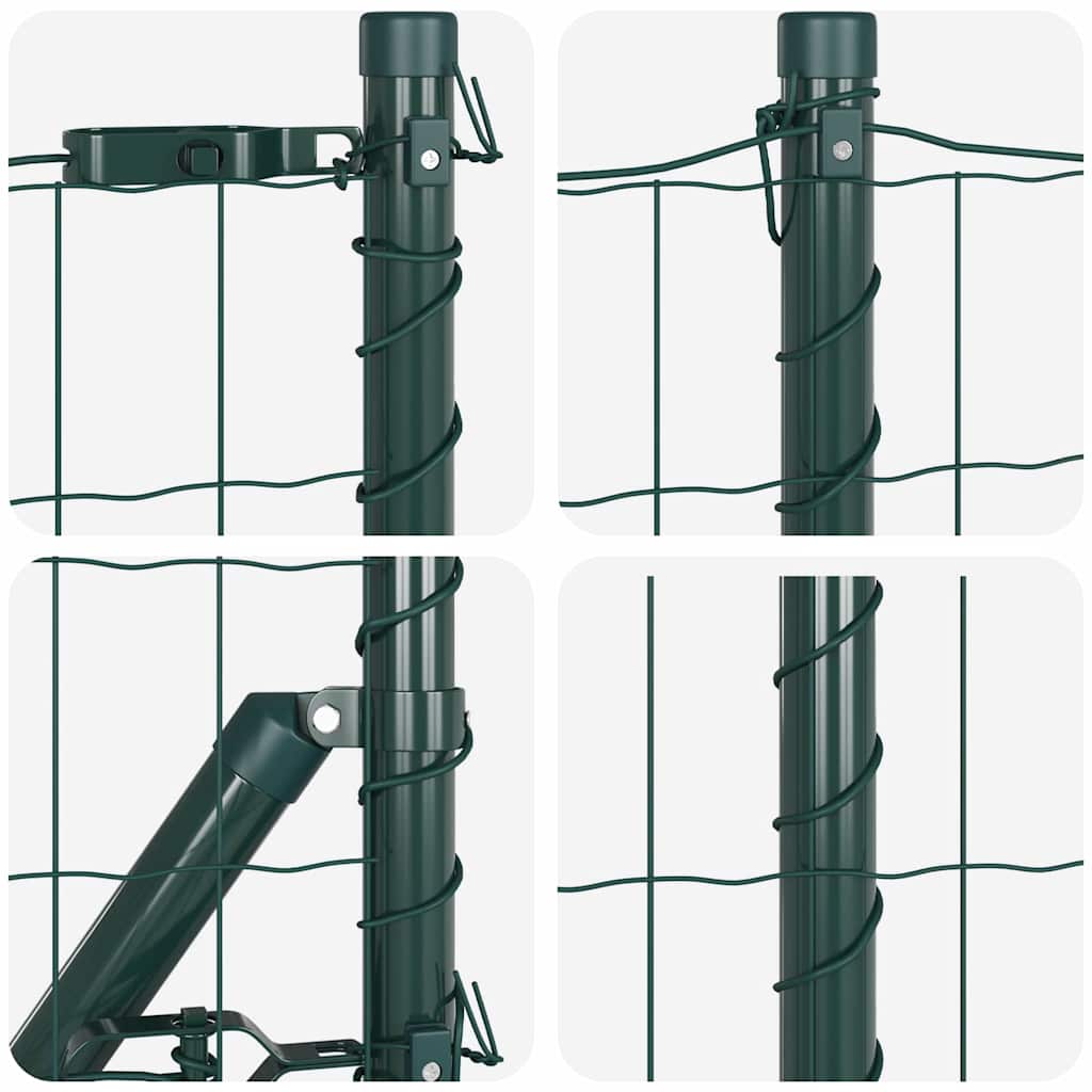 Hek met Paal Groen 0,8 x 10 m Staal en PVC is nu te koop bij PeponiXL, paradijselijk wonen!