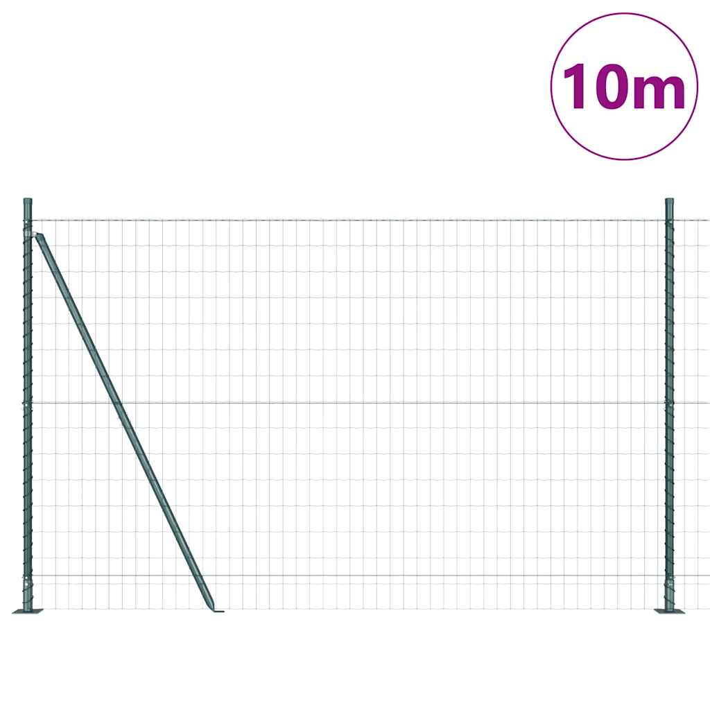Hek met Paal Groen 1,6 x 10 m Staal en PVC is nu te koop bij PeponiXL, paradijselijk wonen!