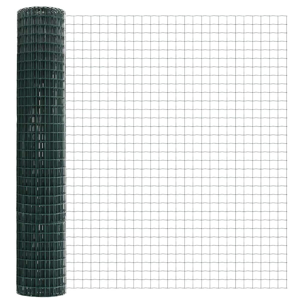 Hek met Paal Groen 1,2 x 25 m Staal en PVC is nu te koop bij PeponiXL, paradijselijk wonen!