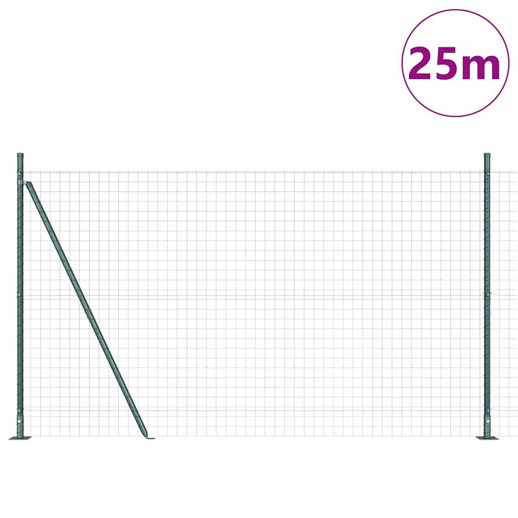 Hek met Paal Groen 1,2 x 25 m Staal en PVC is nu te koop bij PeponiXL, paradijselijk wonen!