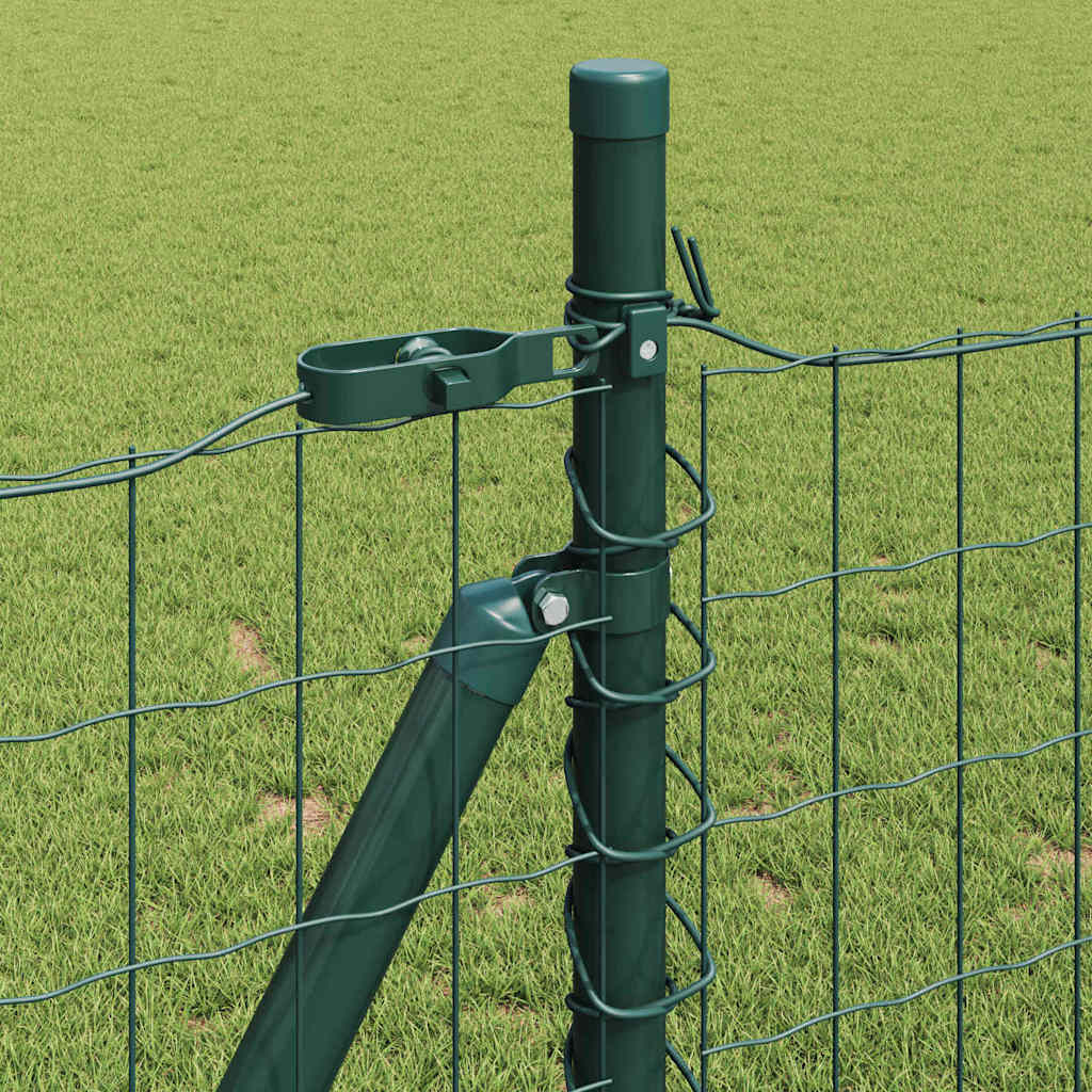 Hek met Paal Groen 0,8 x 25 m Staal en PVC is nu te koop bij PeponiXL, paradijselijk wonen!