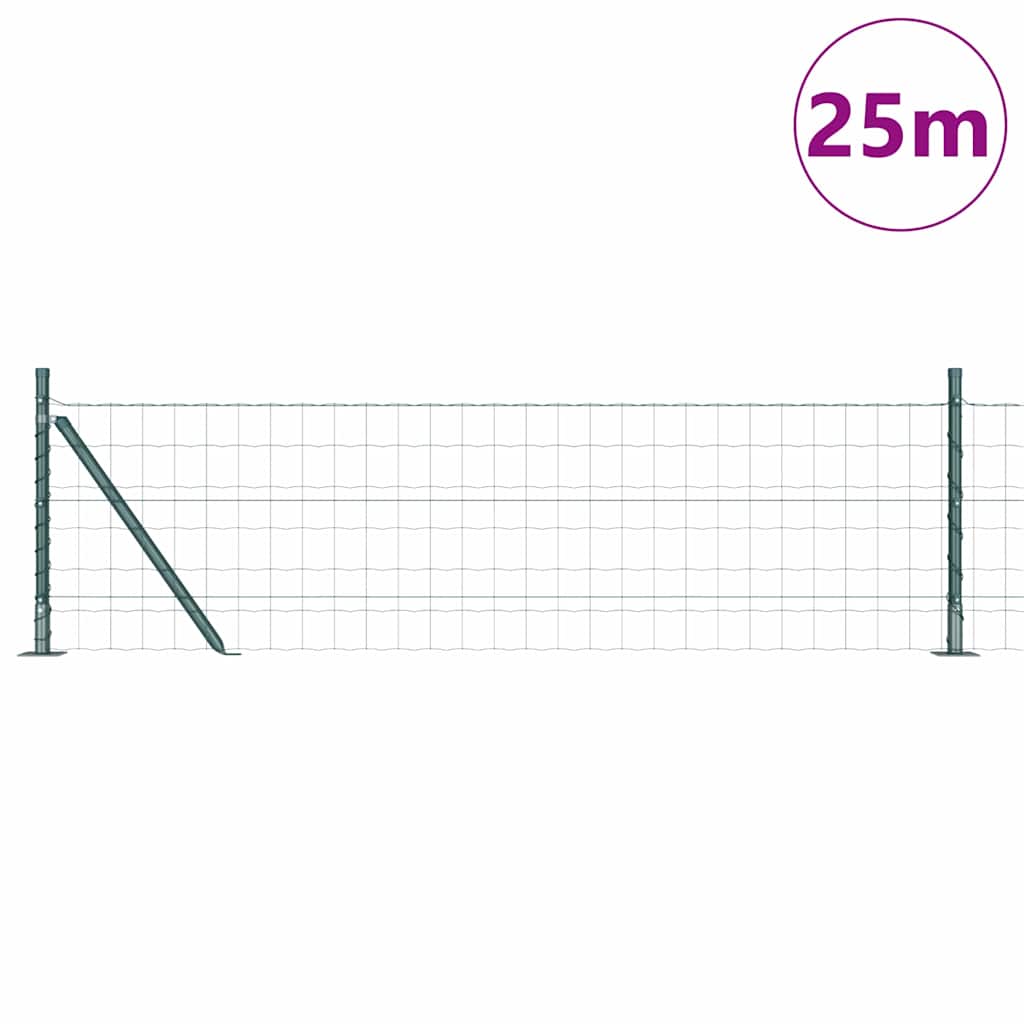 Hek met Paal Groen 0,4 x 25 m Staal en PVC is nu te koop bij PeponiXL, paradijselijk wonen!