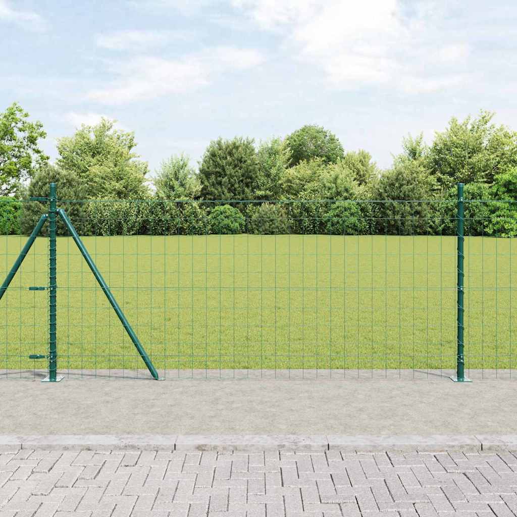 Hek met Paal Groen 1 x 25 m Staal en PVC is nu te koop bij PeponiXL, paradijselijk wonen!