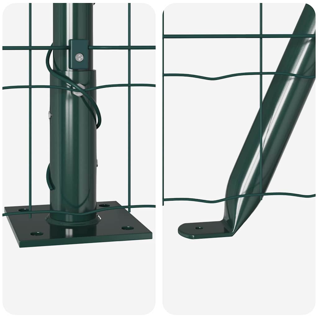 Hek met Paal Groen 1,2 x 25 m Staal en PVC is nu te koop bij PeponiXL, paradijselijk wonen!