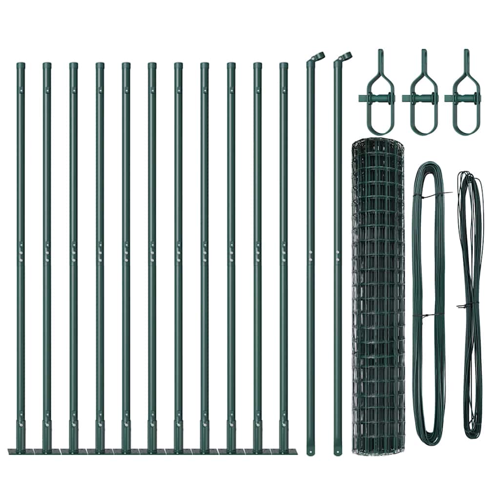 Hek met Paal Groen 1,2 x 25 m Staal en PVC is nu te koop bij PeponiXL, paradijselijk wonen!