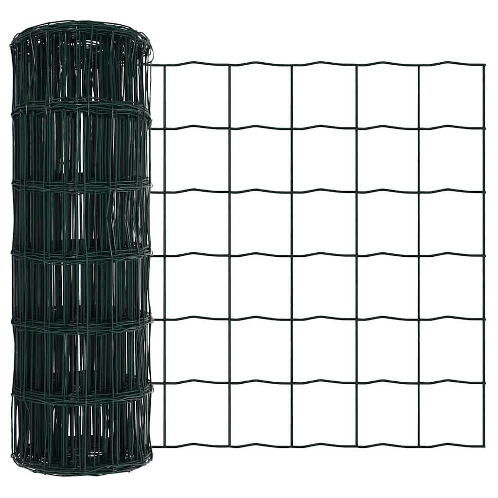 Hek met Paal Groen 0,4 x 25 m Staal en PVC is nu te koop bij PeponiXL, paradijselijk wonen!