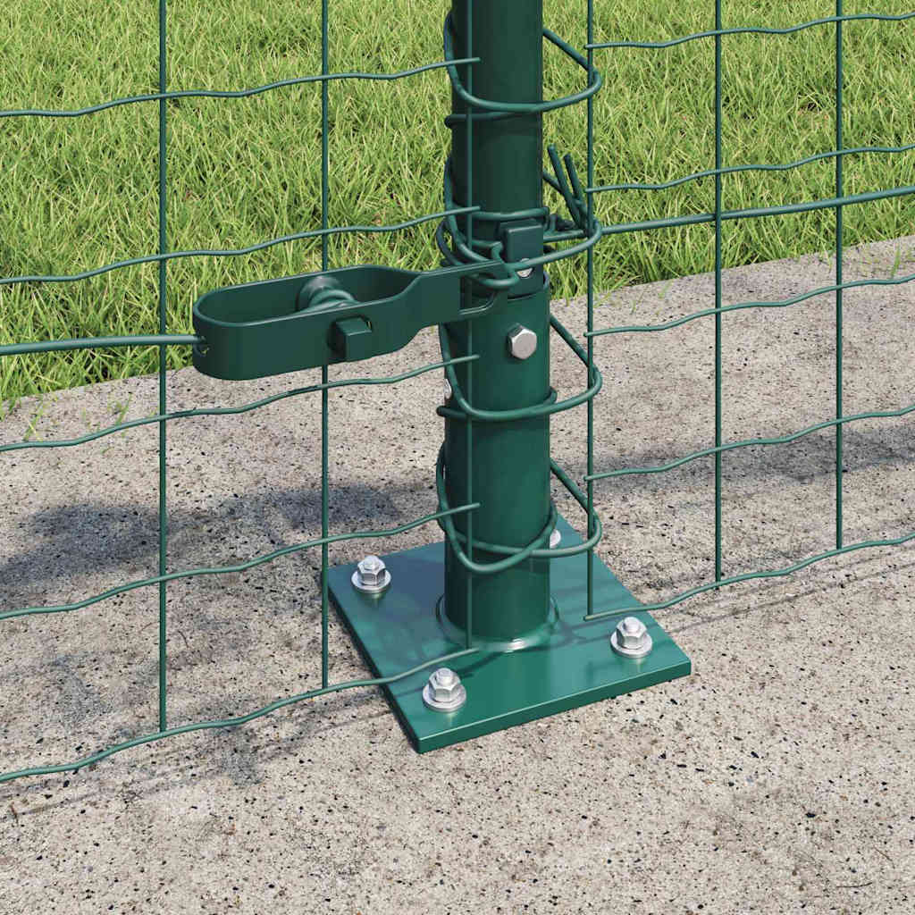 Hek met Paal Groen 0,4 x 50 m Staal en PVC is nu te koop bij PeponiXL, paradijselijk wonen!