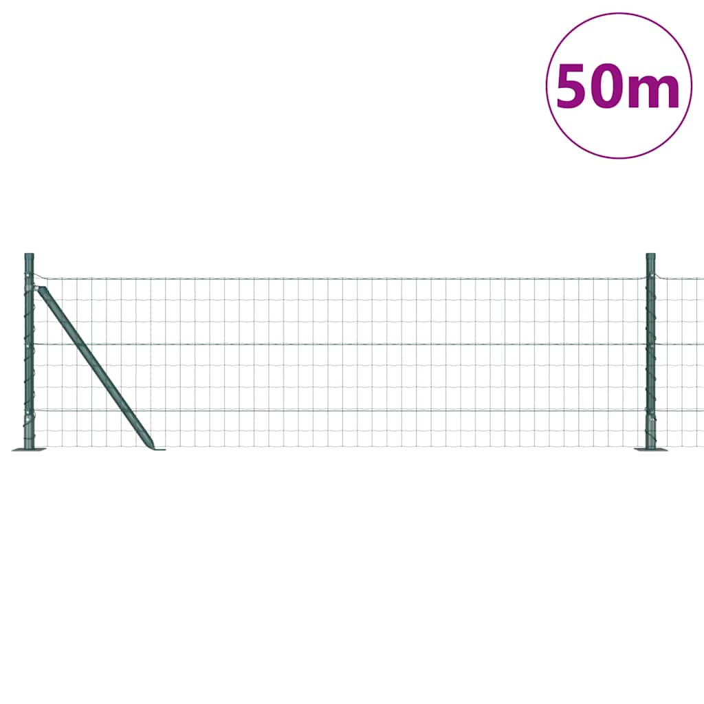 Hek met Paal Groen 0,6 x 50 m Staal en PVC is nu te koop bij PeponiXL, paradijselijk wonen!