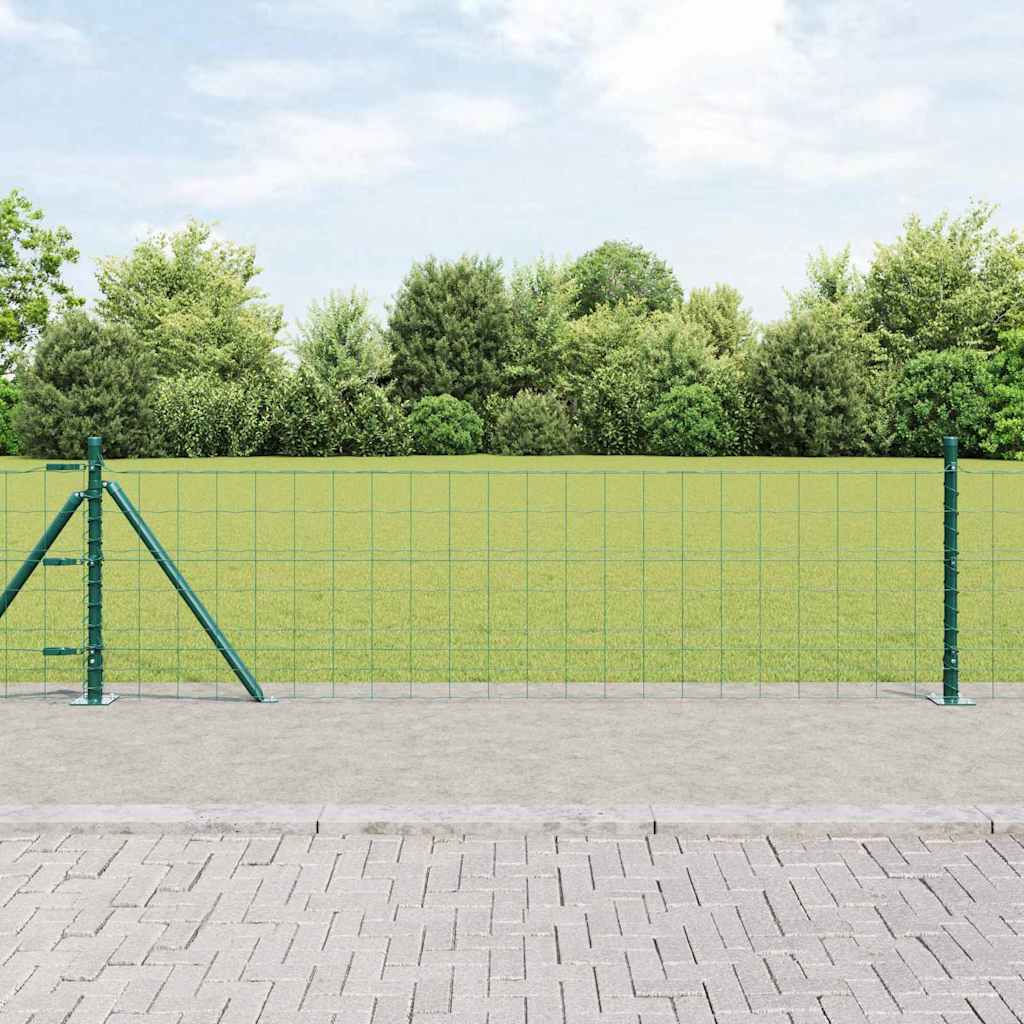 Hek met Paal Groen 0,4 x 50 m Staal en PVC is nu te koop bij PeponiXL, paradijselijk wonen!