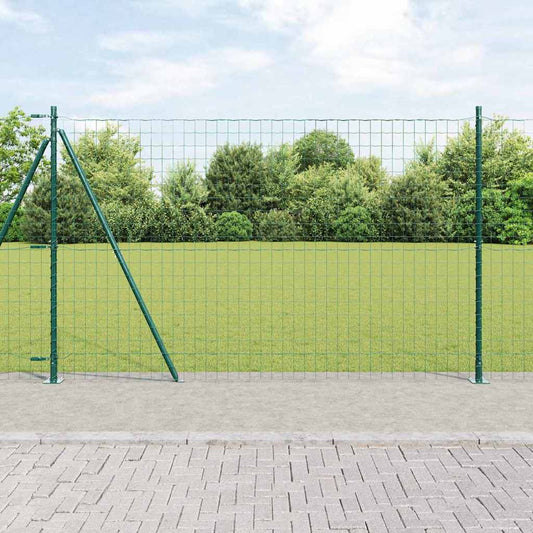Hek met Paal Groen 1,6 x 10 m Staal en PVC is nu te koop bij PeponiXL, paradijselijk wonen!