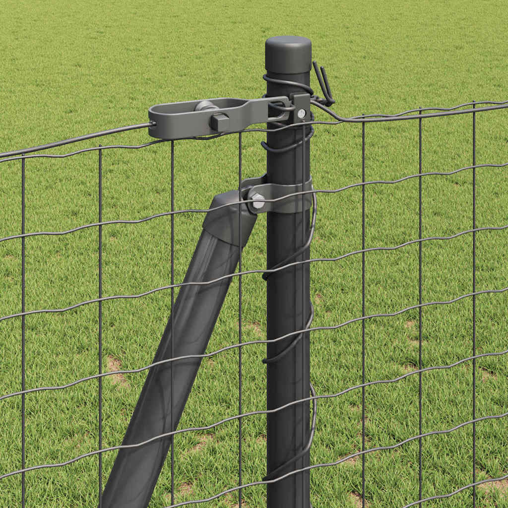 Hek met Paal Grijs 1,2 x 10 m Staal en PVC is nu te koop bij PeponiXL, paradijselijk wonen!