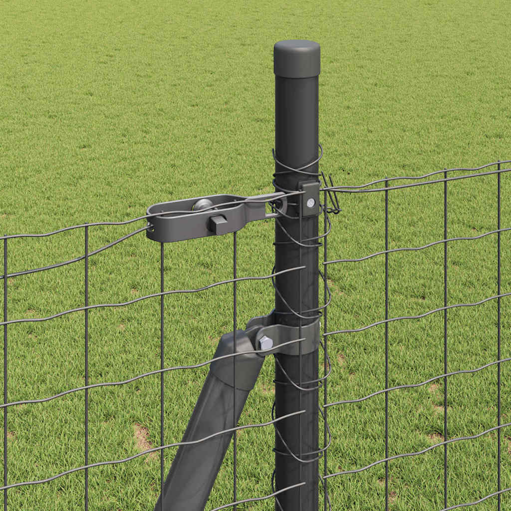 Hek met Paal Grijs 1,5 x 10 m Staal en PVC is nu te koop bij PeponiXL, paradijselijk wonen!