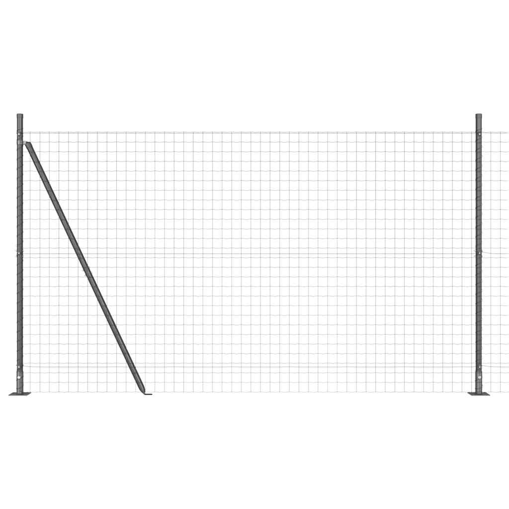 Hek met Paal Grijs 1,6 x 10 m Staal en PVC is nu te koop bij PeponiXL, paradijselijk wonen!