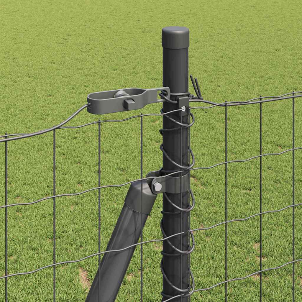 Hek met Paal Grijs 1,6 x 10 m Staal en PVC is nu te koop bij PeponiXL, paradijselijk wonen!