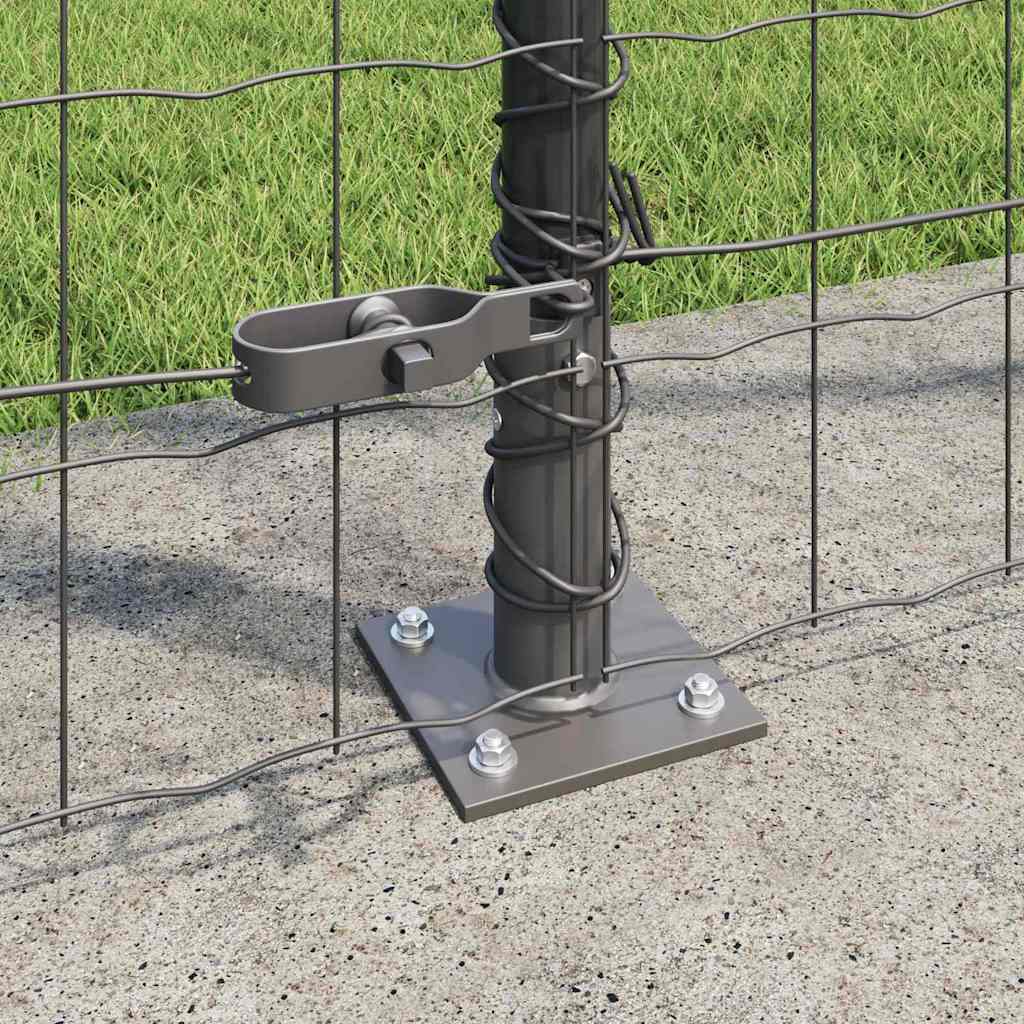 Hek met Paal Grijs 1,4 x 10 m Staal en PVC is nu te koop bij PeponiXL, paradijselijk wonen!