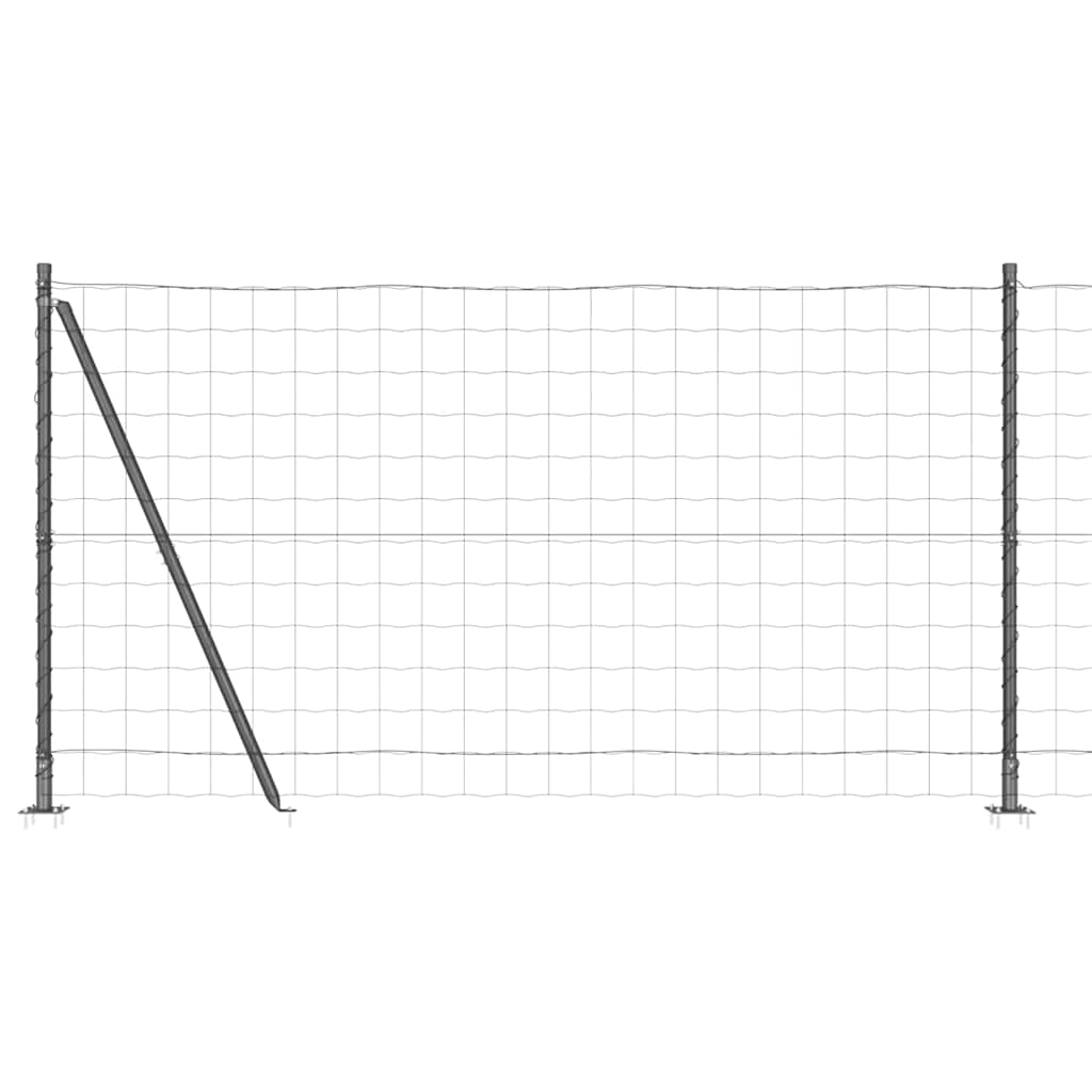 Hek met Paal Grijs 1,2 x 10 m Staal is nu te koop bij PeponiXL, paradijselijk wonen!