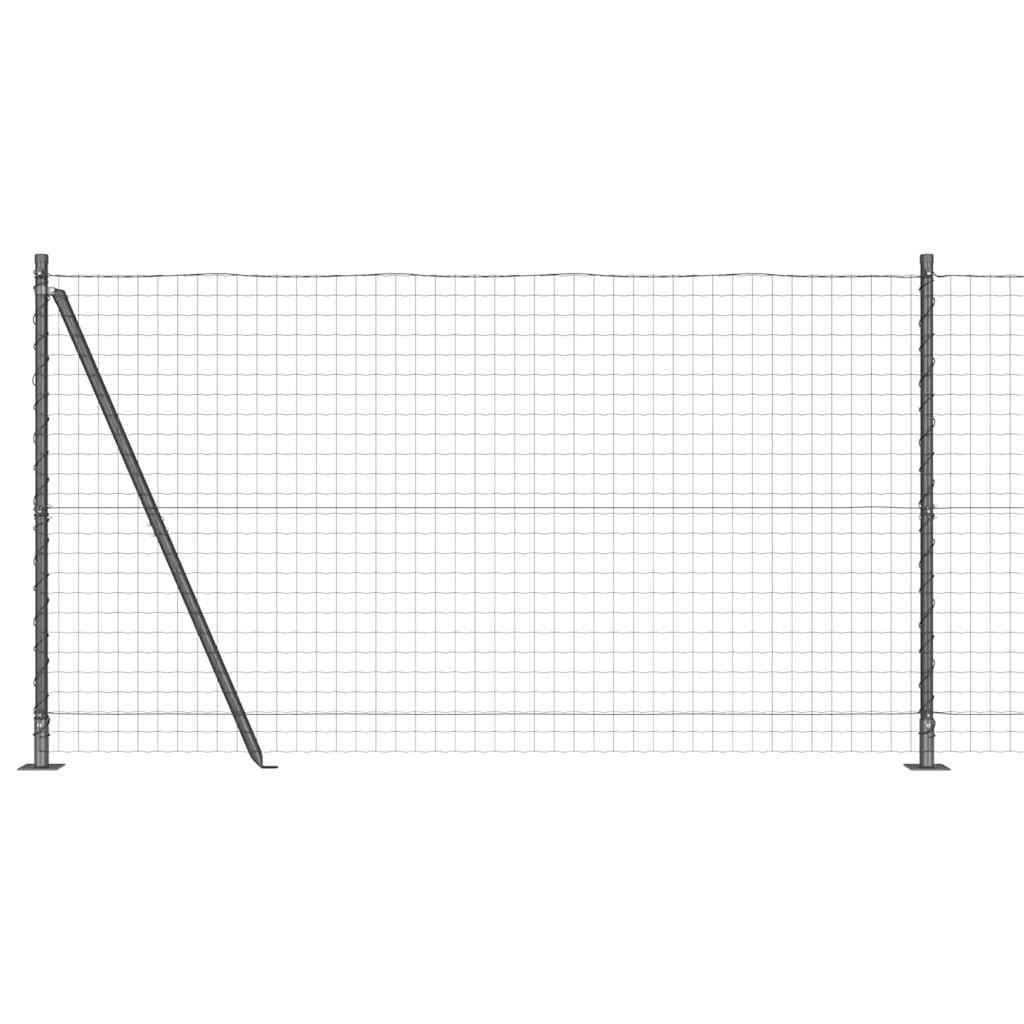 Hek met Paal Grijs 1,2 x 25 m Staal en PVC is nu te koop bij PeponiXL, paradijselijk wonen!