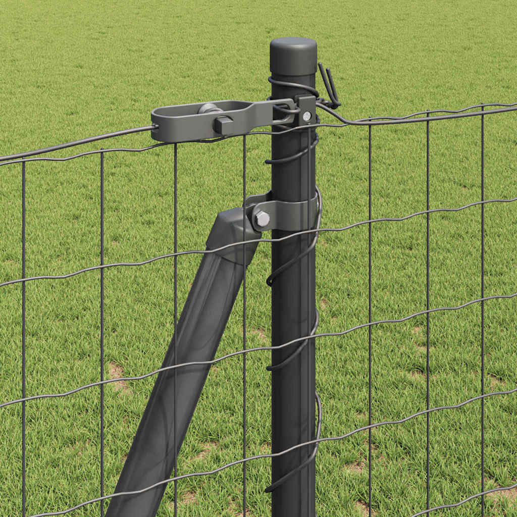 Hek met Paal Grijs 1,2 x 25 m Staal en PVC is nu te koop bij PeponiXL, paradijselijk wonen!