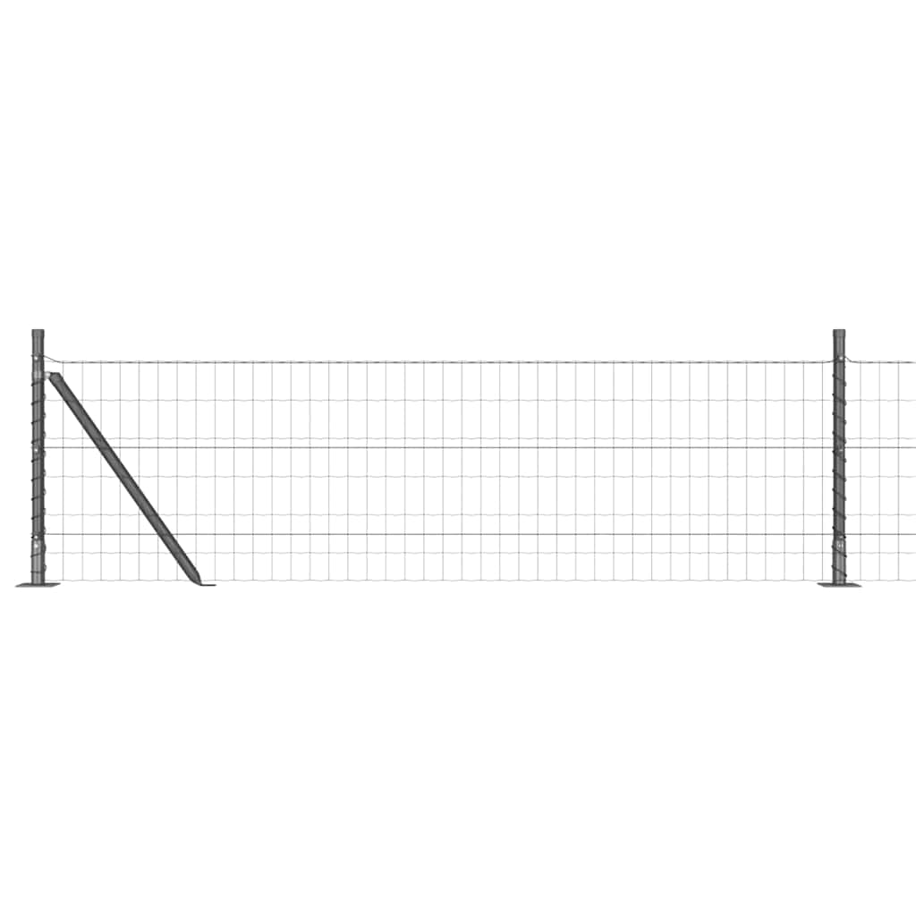 Hek met Paal Grijs 0,6 x 25 m Staal en PVC is nu te koop bij PeponiXL, paradijselijk wonen!