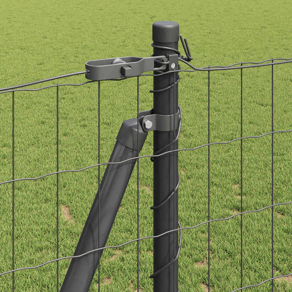 Hek met Paal Grijs 1,2 x 25 m Staal en PVC is nu te koop bij PeponiXL, paradijselijk wonen!