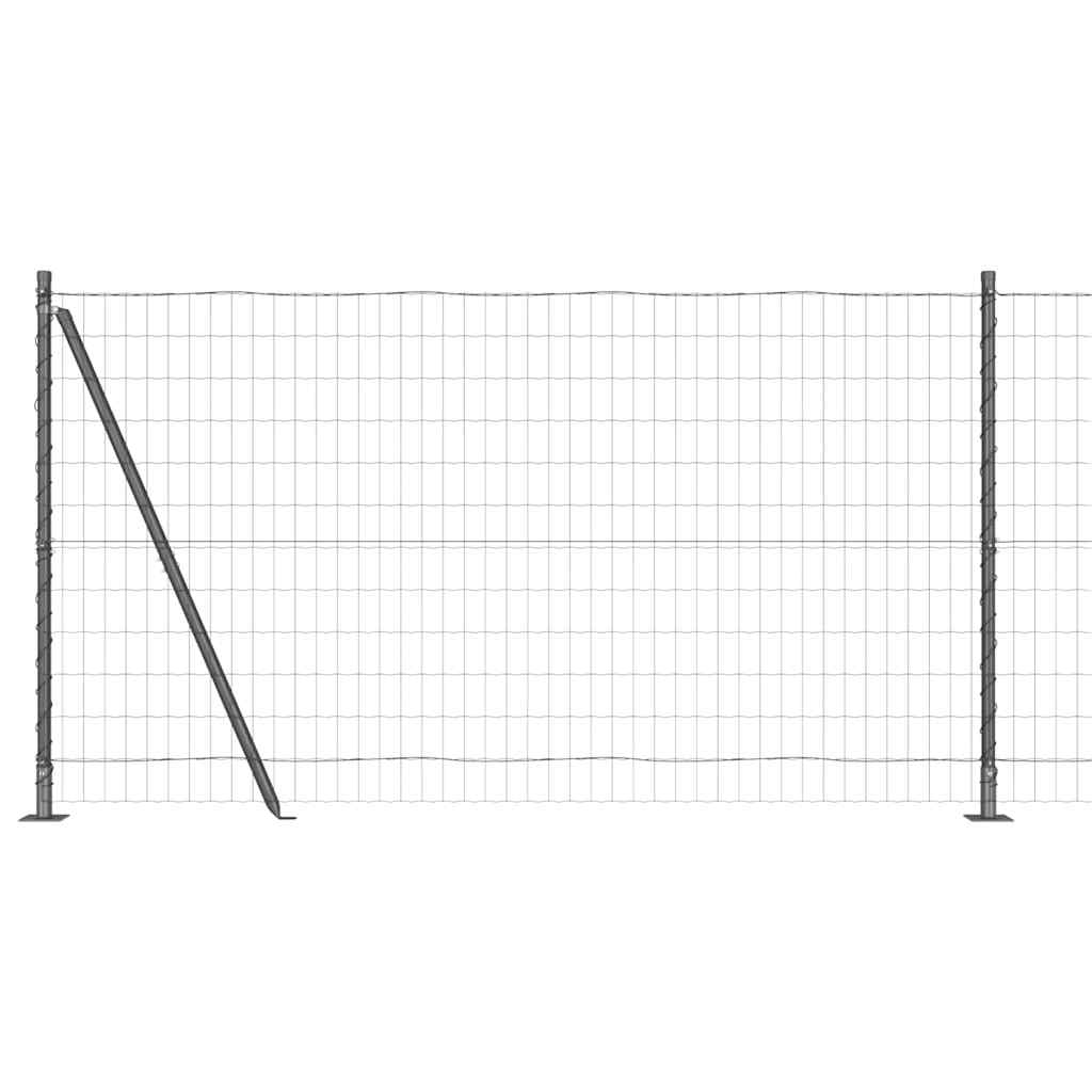 Hek met Paal Grijs 1,2 x 25 m Staal en PVC is nu te koop bij PeponiXL, paradijselijk wonen!