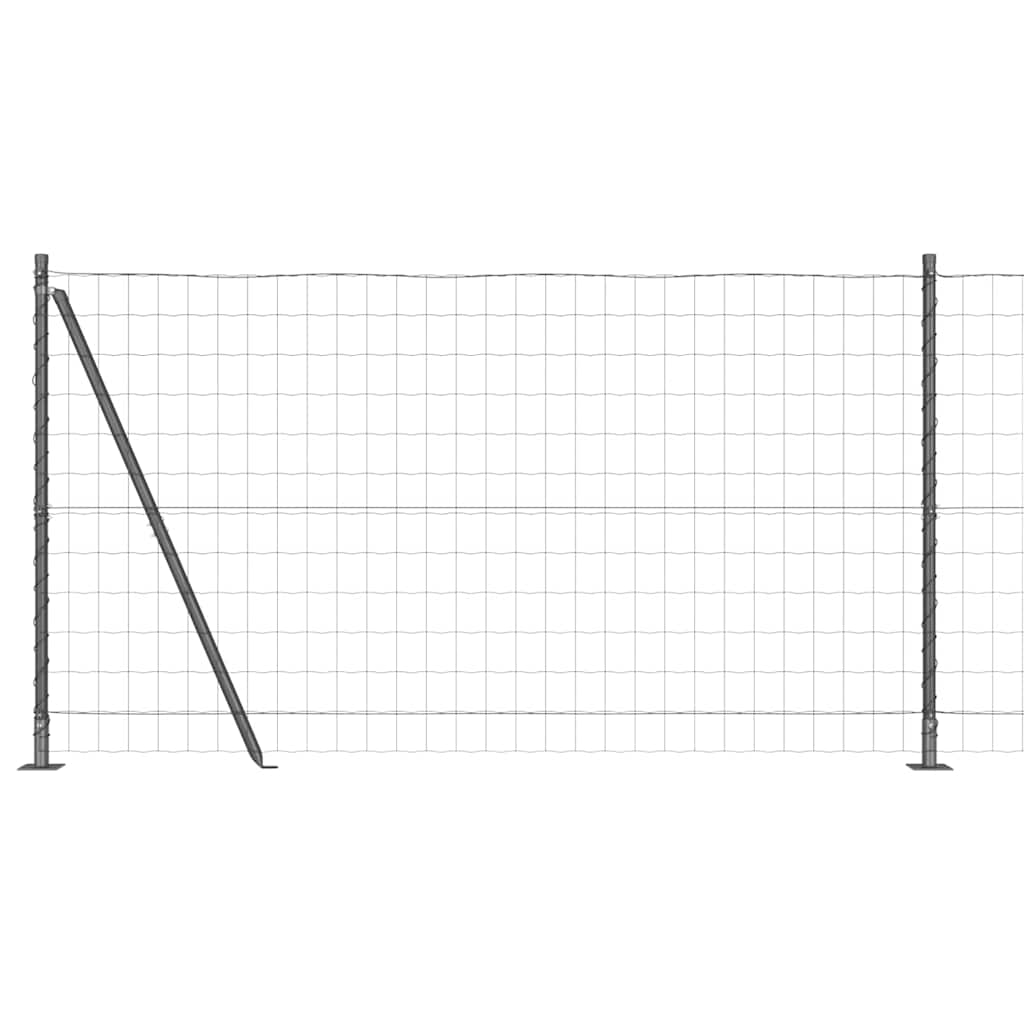 Hek met Paal Grijs 1,2 x 25 m Staal en PVC is nu te koop bij PeponiXL, paradijselijk wonen!