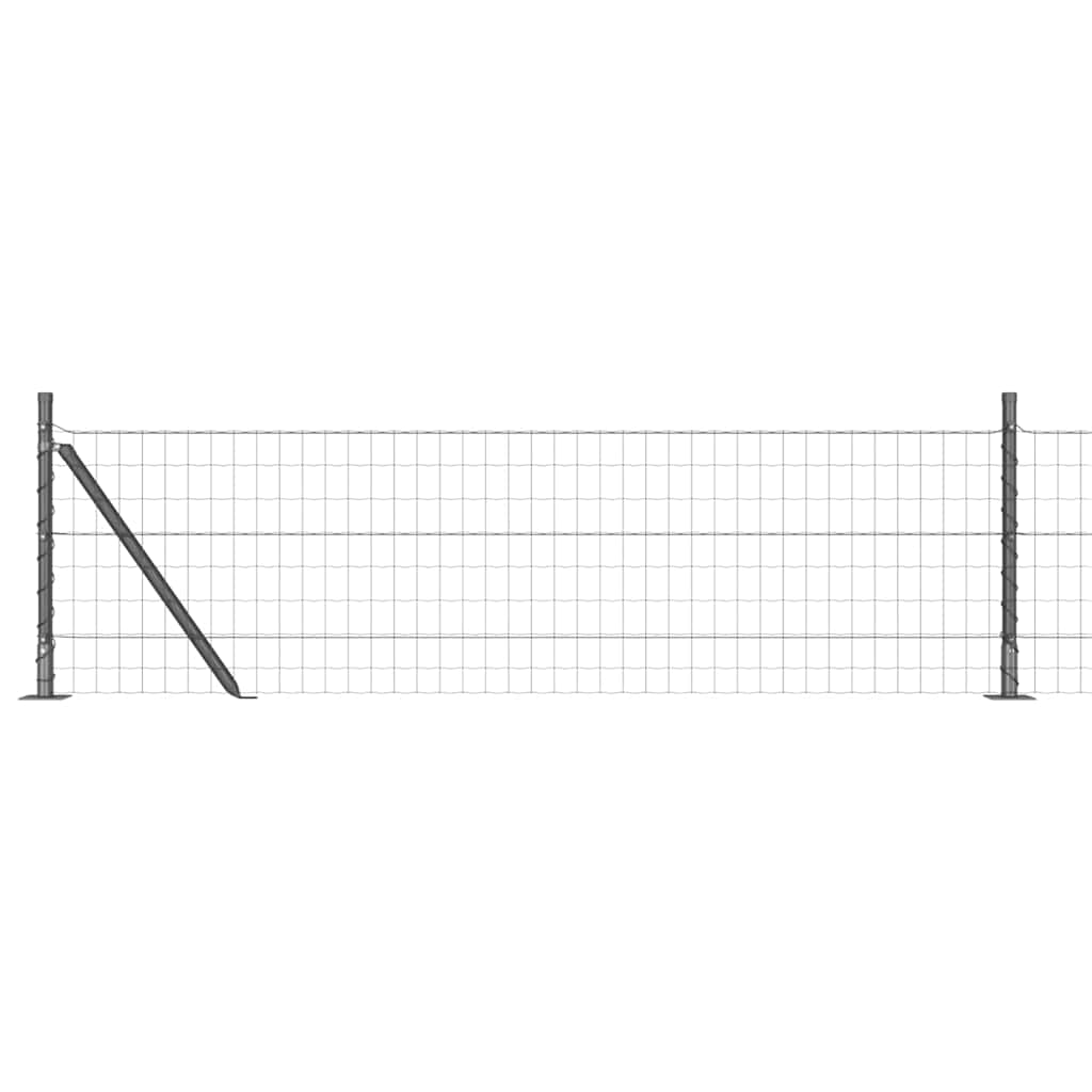 Hek met Paal Grijs 0,6 x 50 m Staal en PVC is nu te koop bij PeponiXL, paradijselijk wonen!